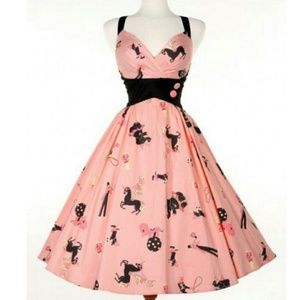Pinup Couture Pink Circus Zooey Dress L